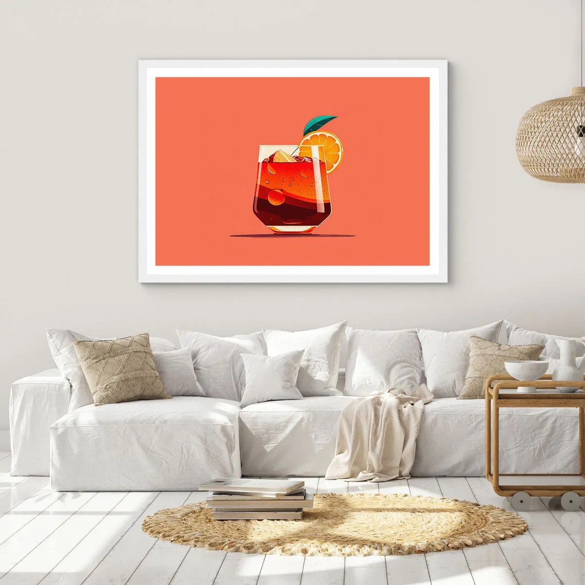 Poster in einem weißen Rahmen - Sommerliche Erfrischung - 70x50 cm