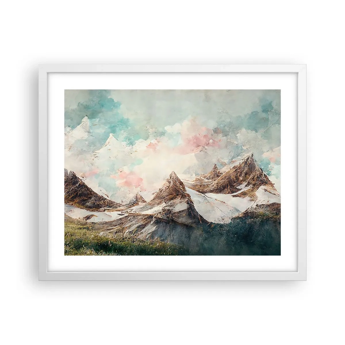 Poster in einem weißen Rahmen - Felsklingen - 50x40 cm