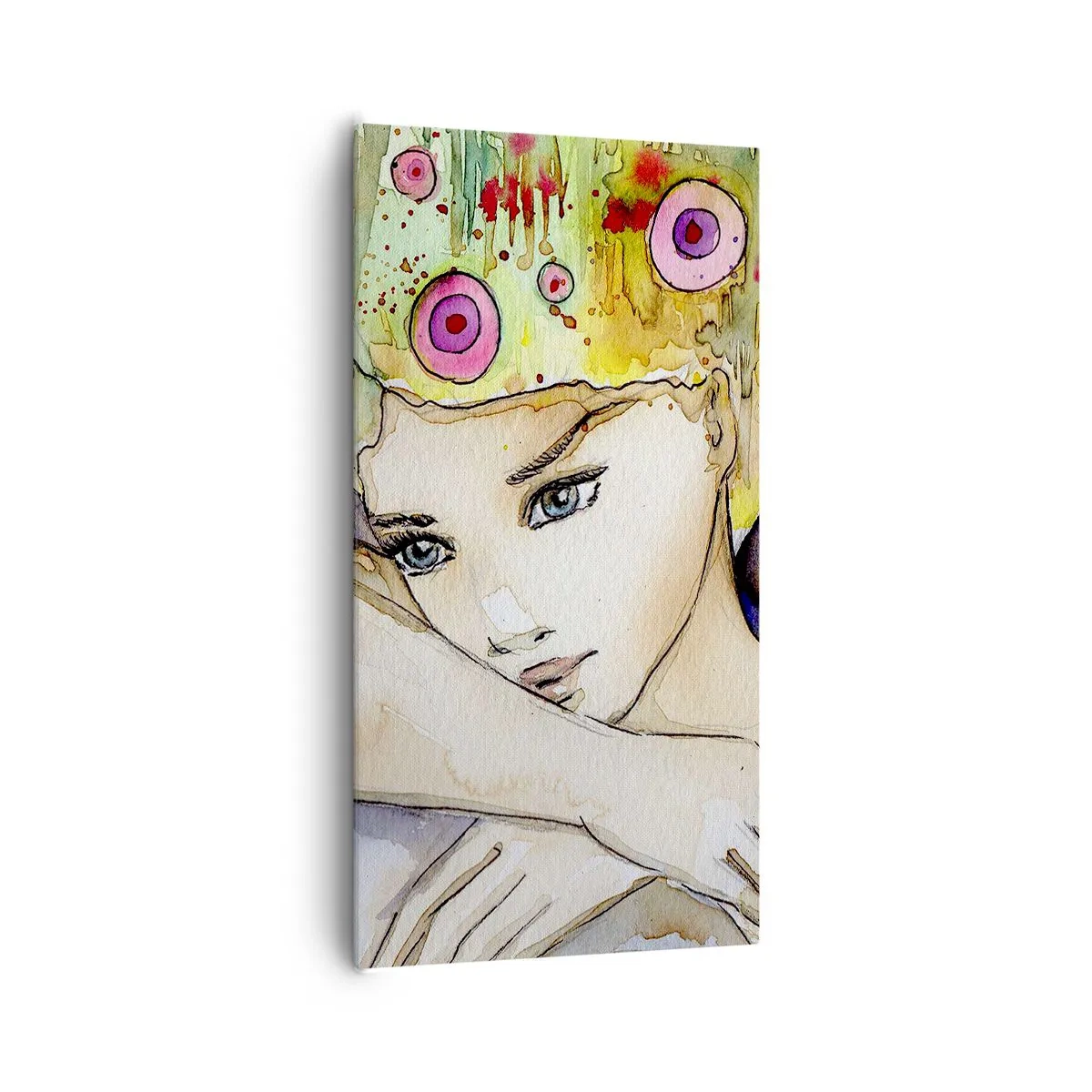 Bild auf Leinwand - Leinwandbild - Schmetterlingsprinzessin - 65x120 cm