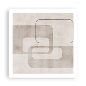 Poster - Geometrische Fuge - 60x60 cm
