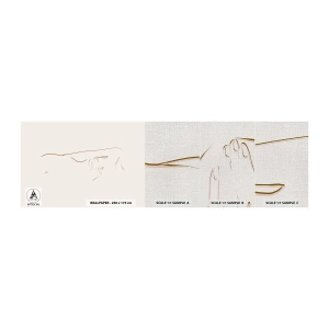 Fototapeten Muster Premium Canvas - Die Form des Verlangens - Abstraktion, Grafik, Stück - 100x30 cm