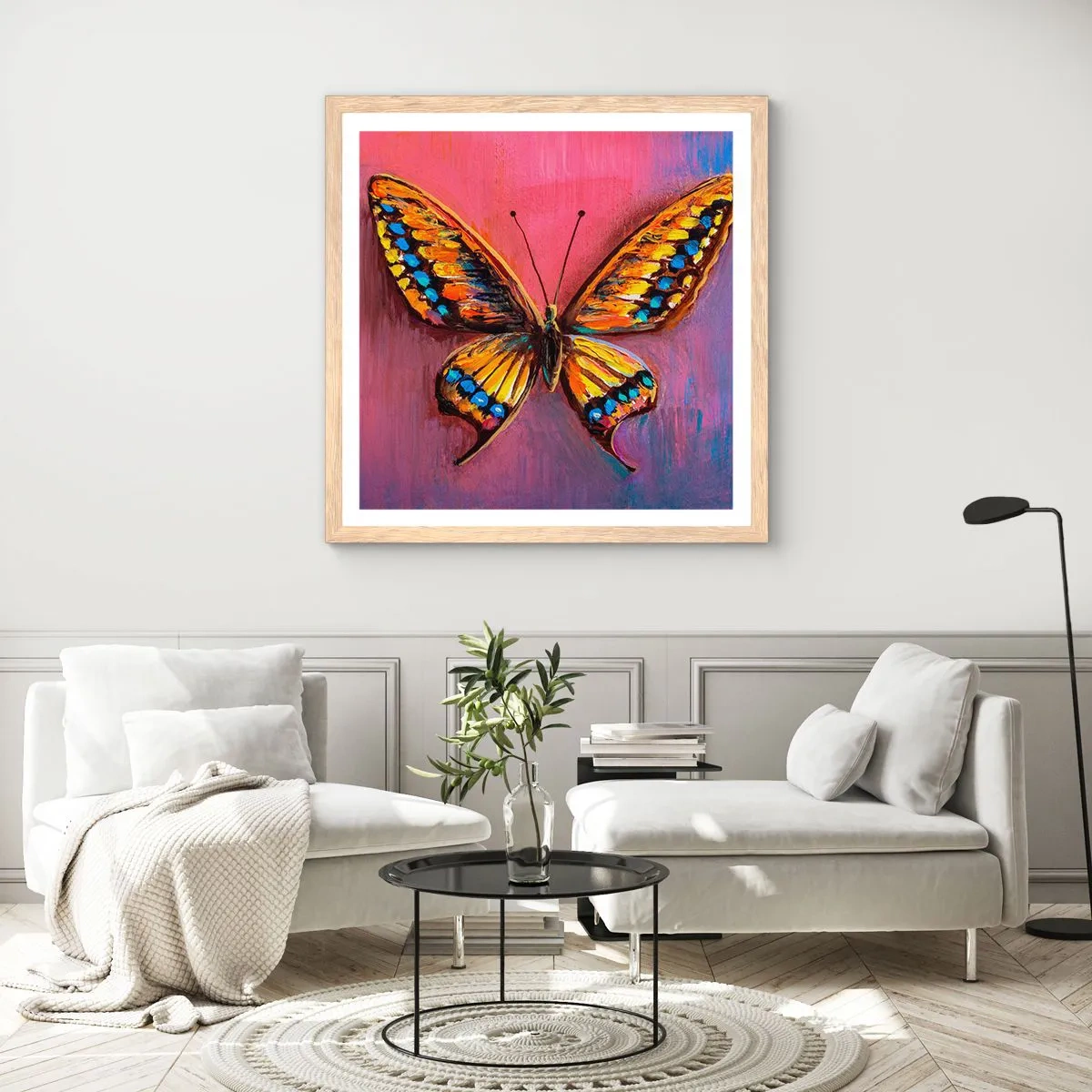 Poster in einem Rahmen aus heller Eiche - Ein Juwel der Natur - 30x30 cm