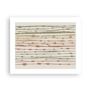 Poster - Musikalische Notation von Farben - 50x40 cm