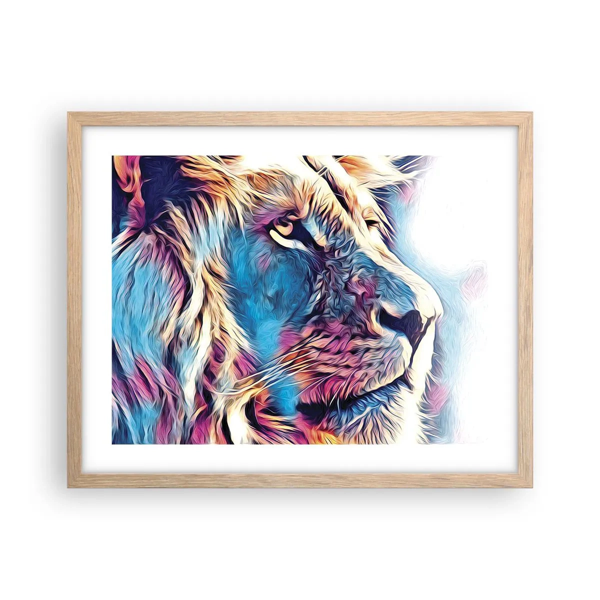 Poster in einem Rahmen aus heller Eiche - Die Weisheit der Natur - 50x40 cm