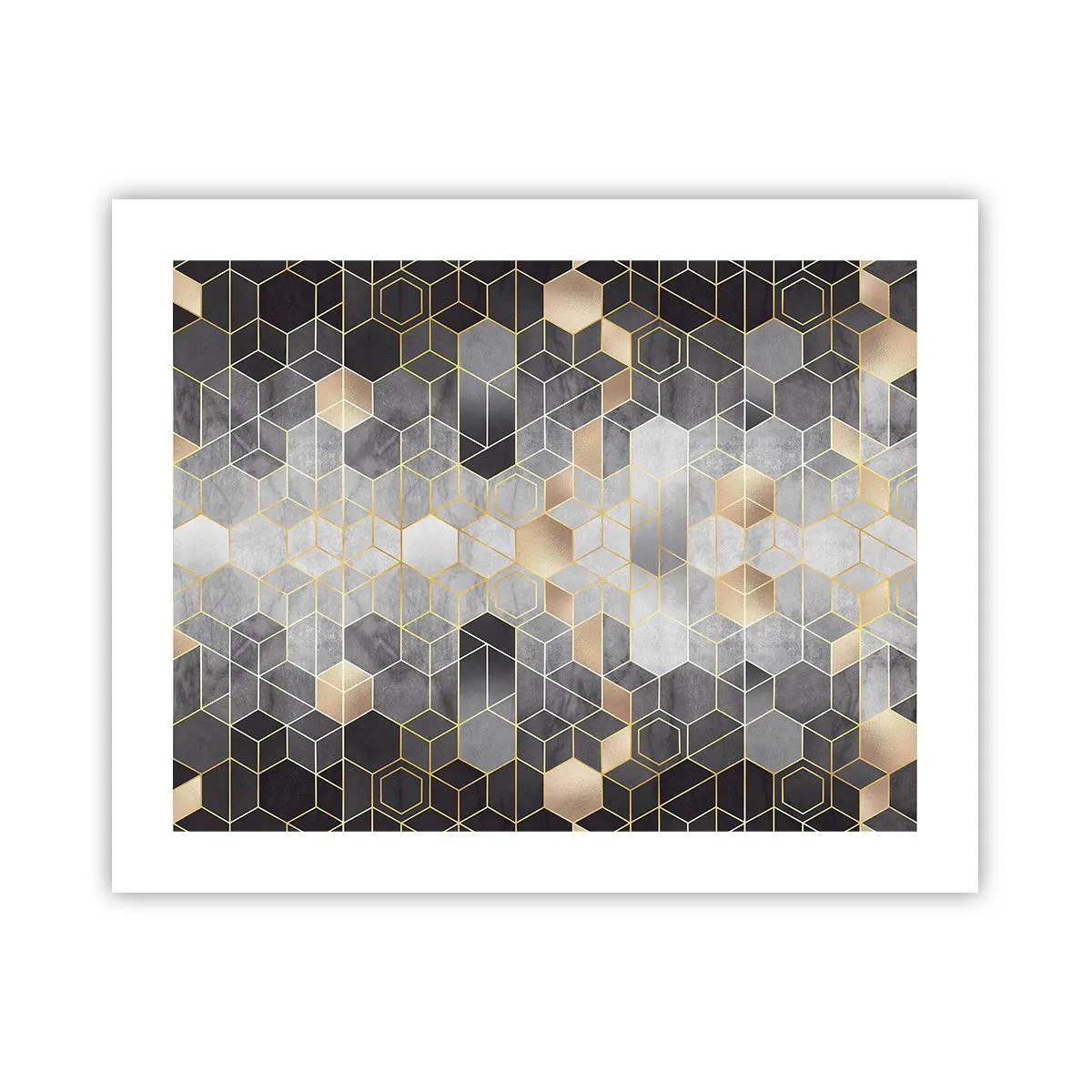 Poster - Diamant-Komposition - 50x40 cm