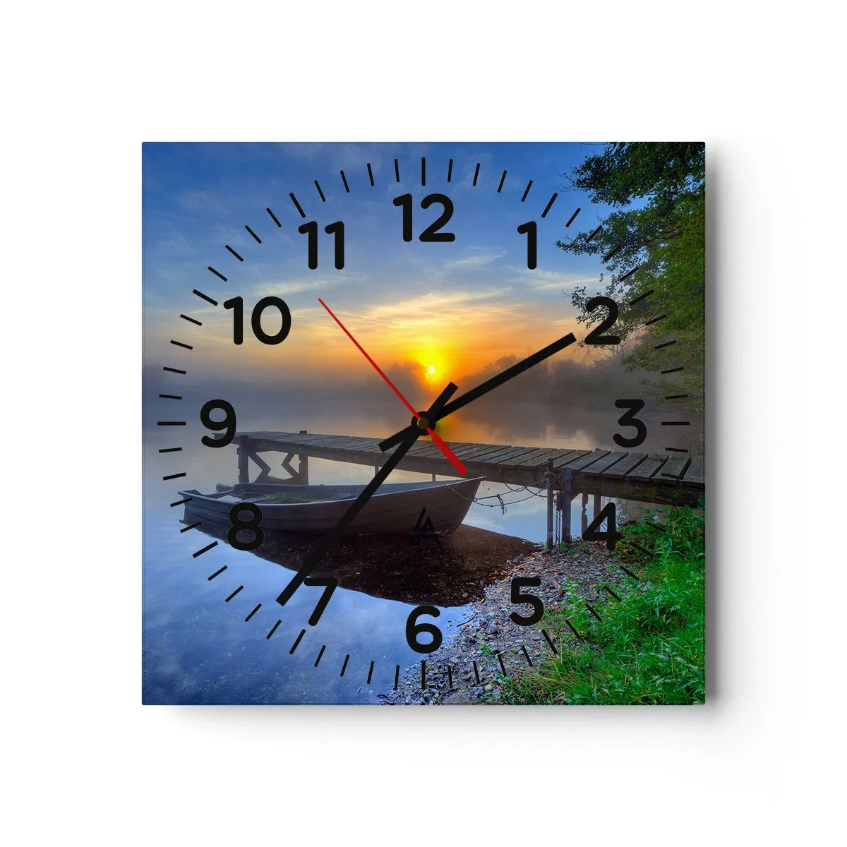 Wanduhr - Glasuhr - Wie aus Gewöhnlichem Magie wird - 30x30 cm