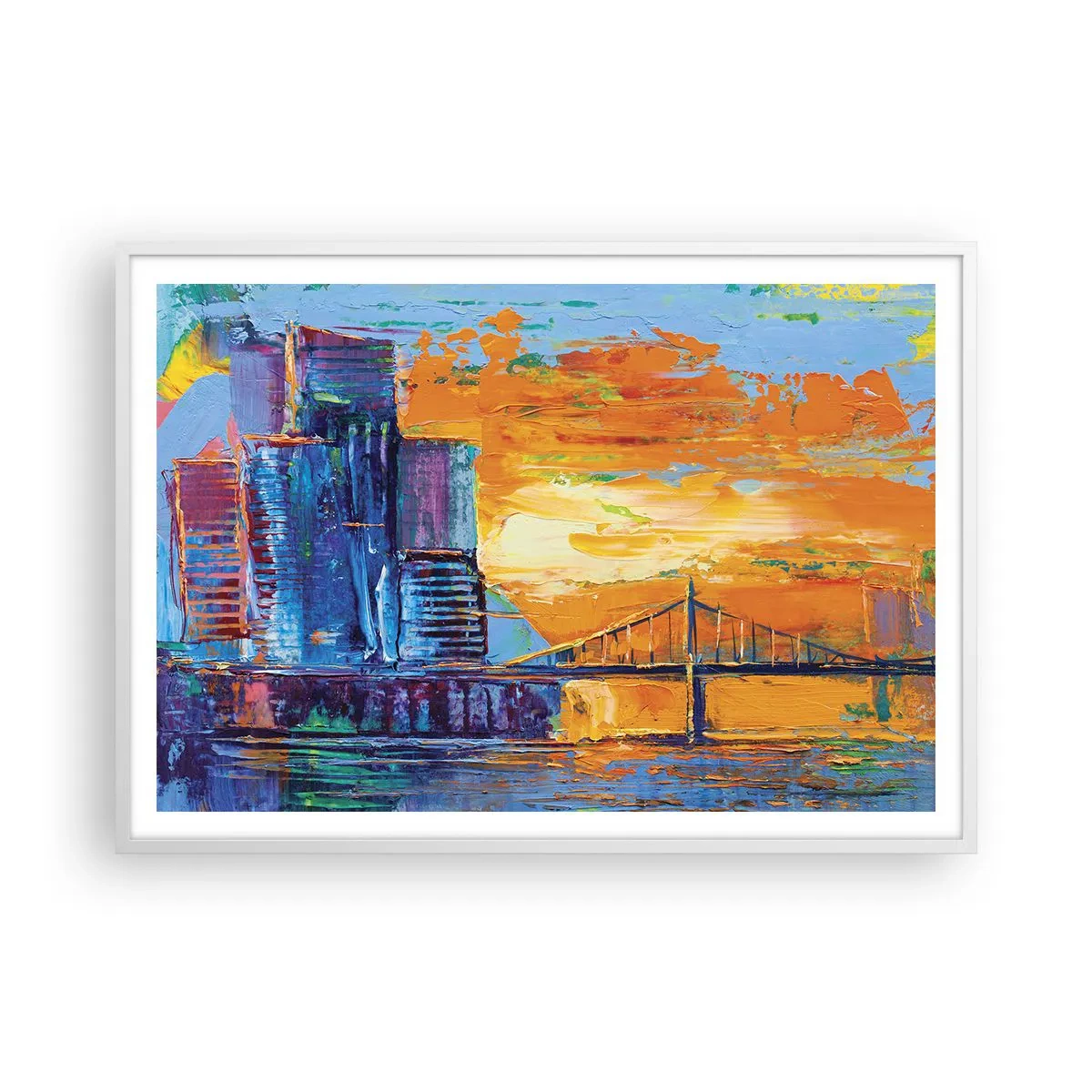 Poster in einem weißen Rahmen - Kultur und Natur - 100x70 cm