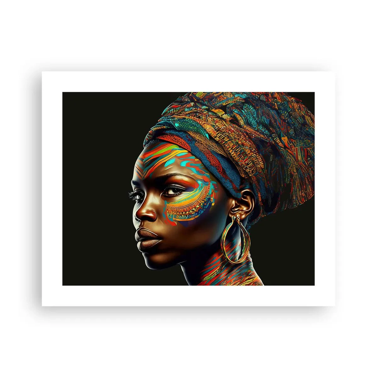 Poster - Afrikanische Königin - 50x40 cm