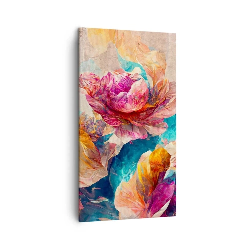 Bild auf Leinwand - Leinwandbild - Farbenpracht des Straußes - 45x80 cm