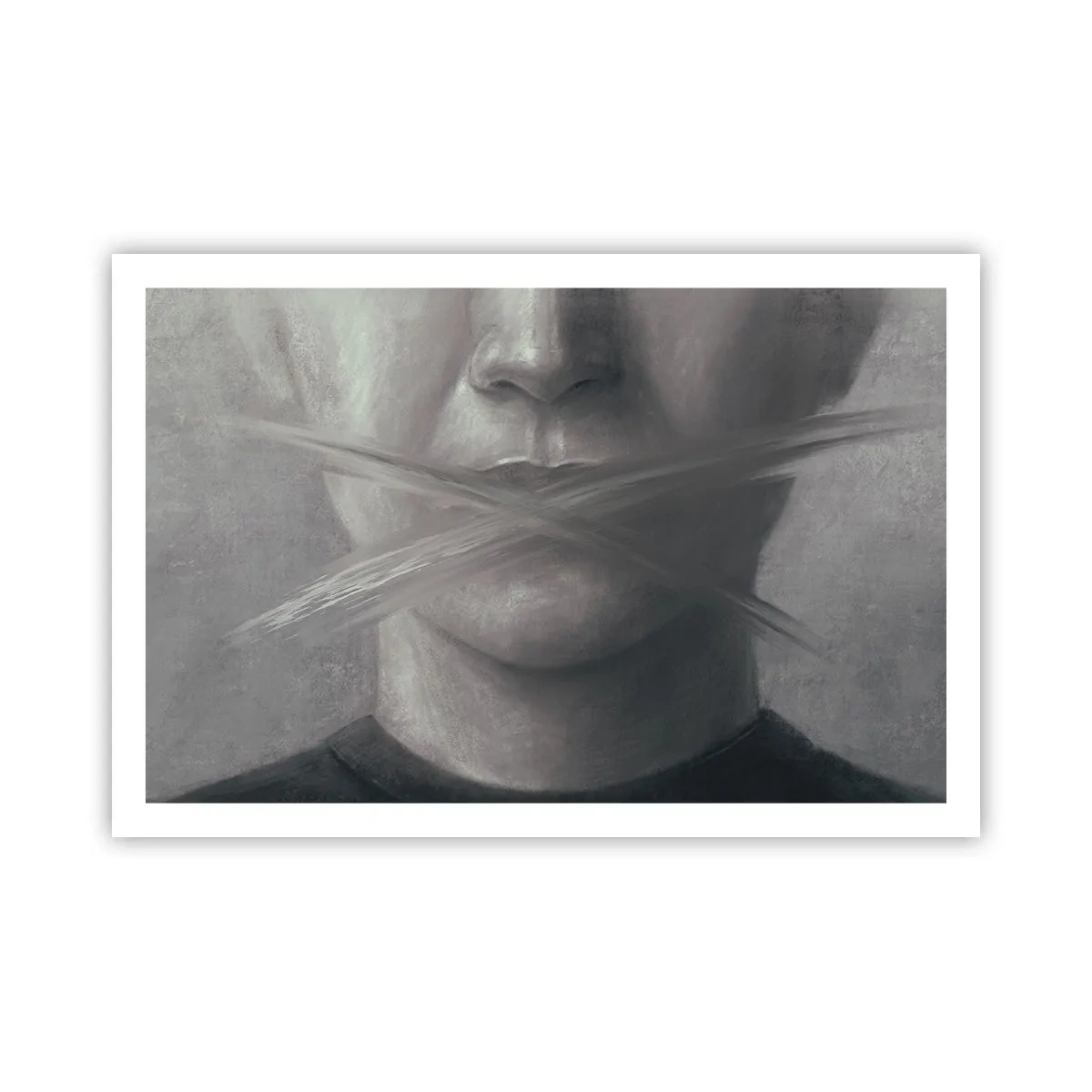 Poster - Ohne ein Wort - 91x61 cm