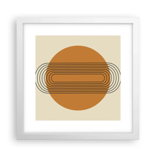 Poster in einem weißen Rahmen - Perfekter Plan - 30x30 cm