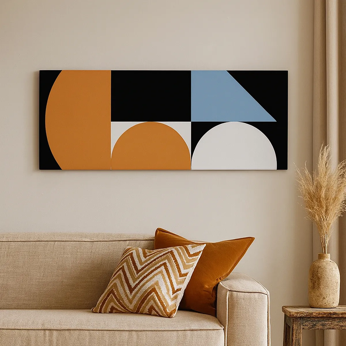 Bild auf Leinwand - Leinwandbild - Bebilderte Anordnung - 30x30 cm