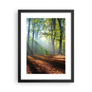 Poster in einem schwarzem Rahmen - Licht und Schatten - 30x40 cm