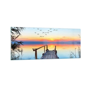 Glasbild - Bild auf glas - Es ist Zeit, zurückzukehren ... - 100x40 cm