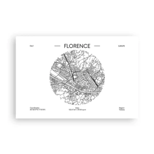 Poster - Anatomie von Florenz - 91x61 cm