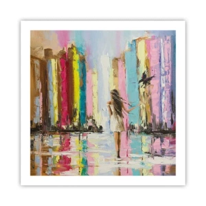 Poster - Folge mir - 60x60 cm