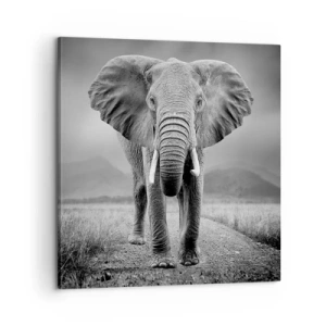 Bild auf Leinwand - Leinwandbild - Der Gastgeber heißt willkommen - 60x60 cm