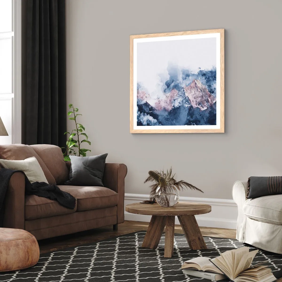 Poster in einem Rahmen aus heller Eiche - Das sind die Spitzen! - 40x40 cm