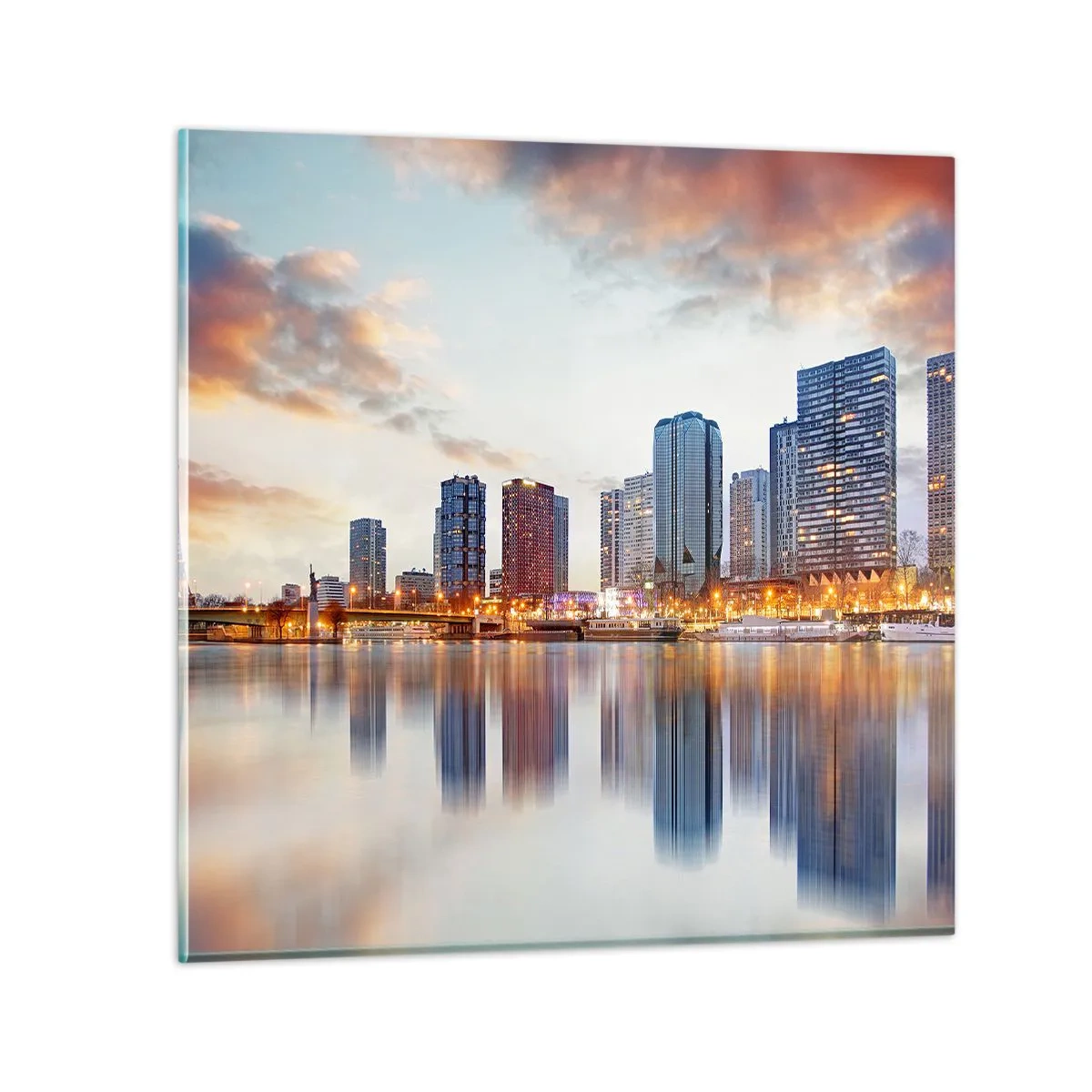 Glasbild - Bild auf glas - Die monumentale Ruhe von Paris - 70x70 cm