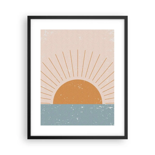 Poster in einem schwarzem Rahmen - Alltägliches Wunder - 40x50 cm