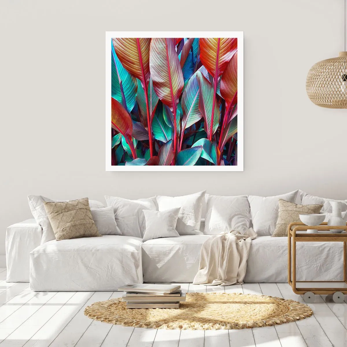 Poster - Buntes Dickicht - 60x60 cm