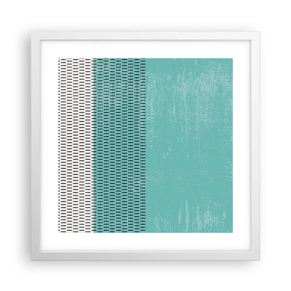 Poster in einem weißen Rahmen - Eine ausgewogene Komposition - 40x40 cm