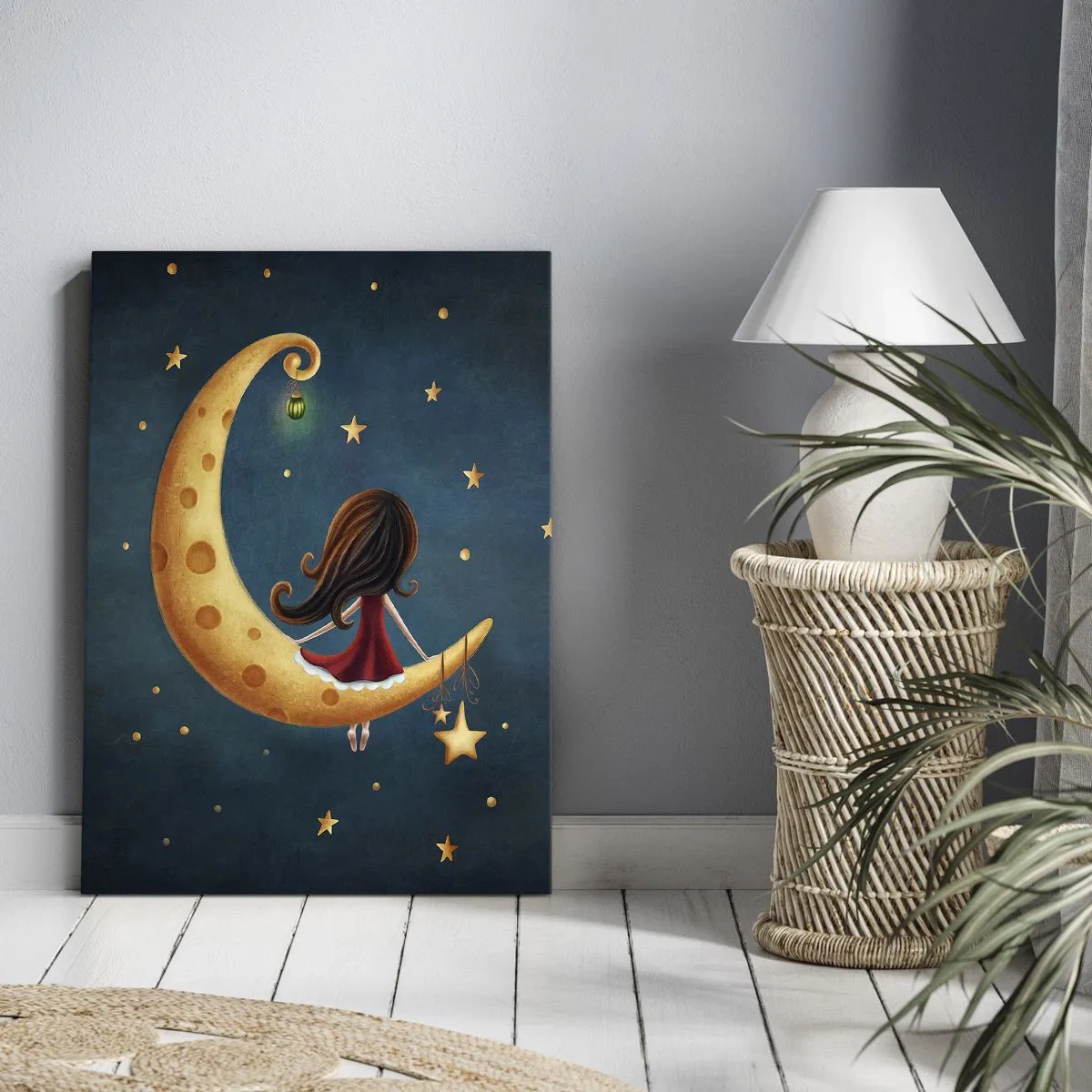 Bild auf Leinwand - Leinwandbild - Einmal… - 55x100 cm