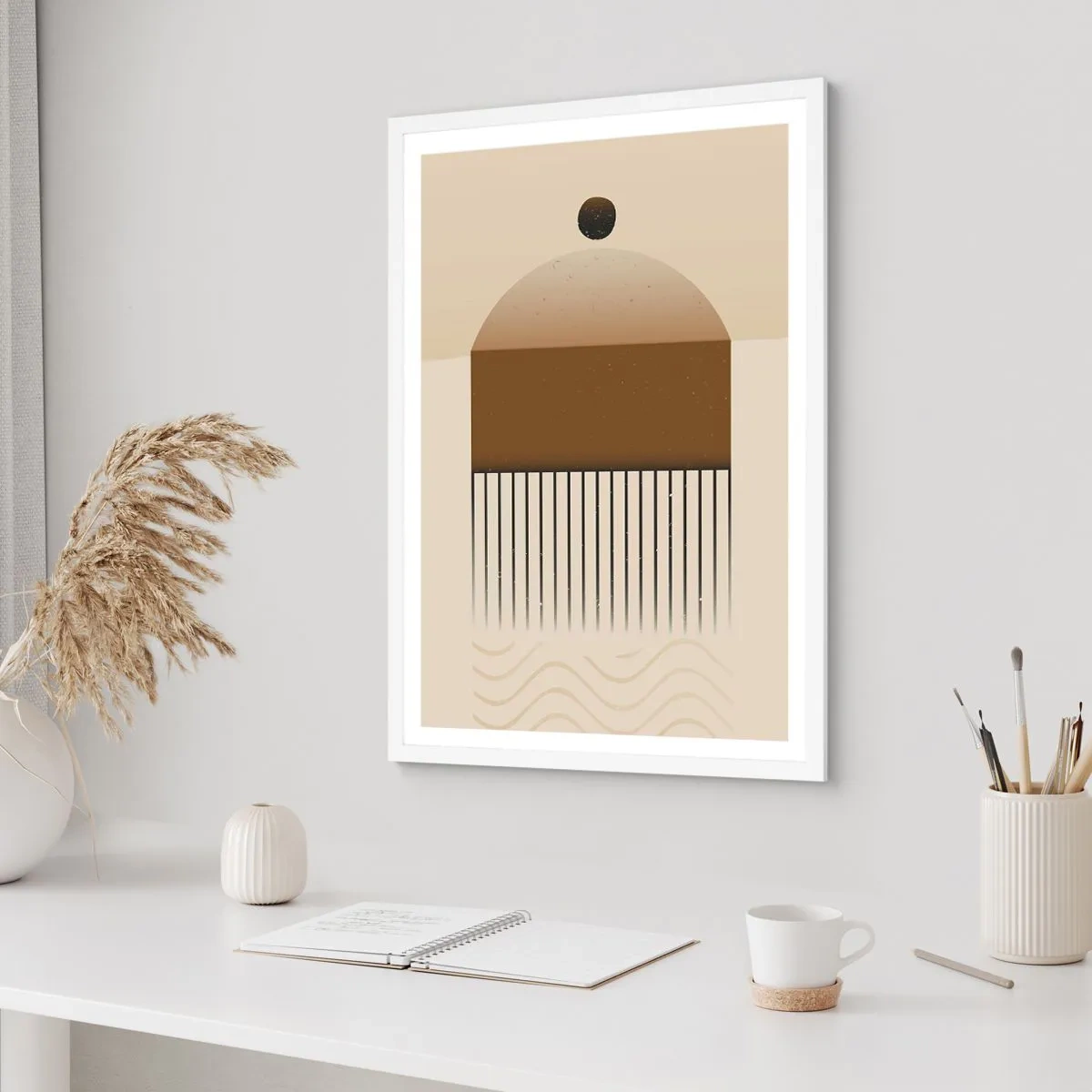 Poster in einem weißen Rahmen - Verschiedene Staaten - 30x40 cm