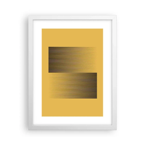 Poster in einem weißen Rahmen - Quadratur der Gegensätze - 30x40 cm