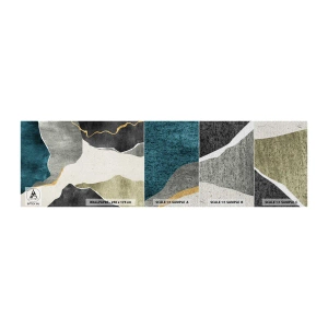 Fototapeten Muster Premium Sand - Mosaikkomposition mit Goldfaden - Abstraktionismus, Art Deco, Stück - 100x30 cm