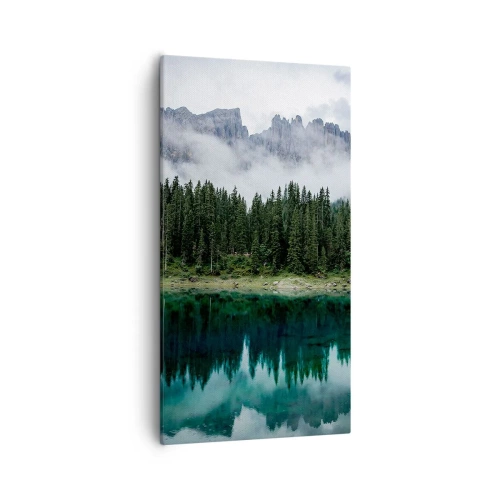 Bild auf Leinwand - Leinwandbild - Leise, leise, lass uns das Trinkwasser nicht wecken ... - 55x100 cm