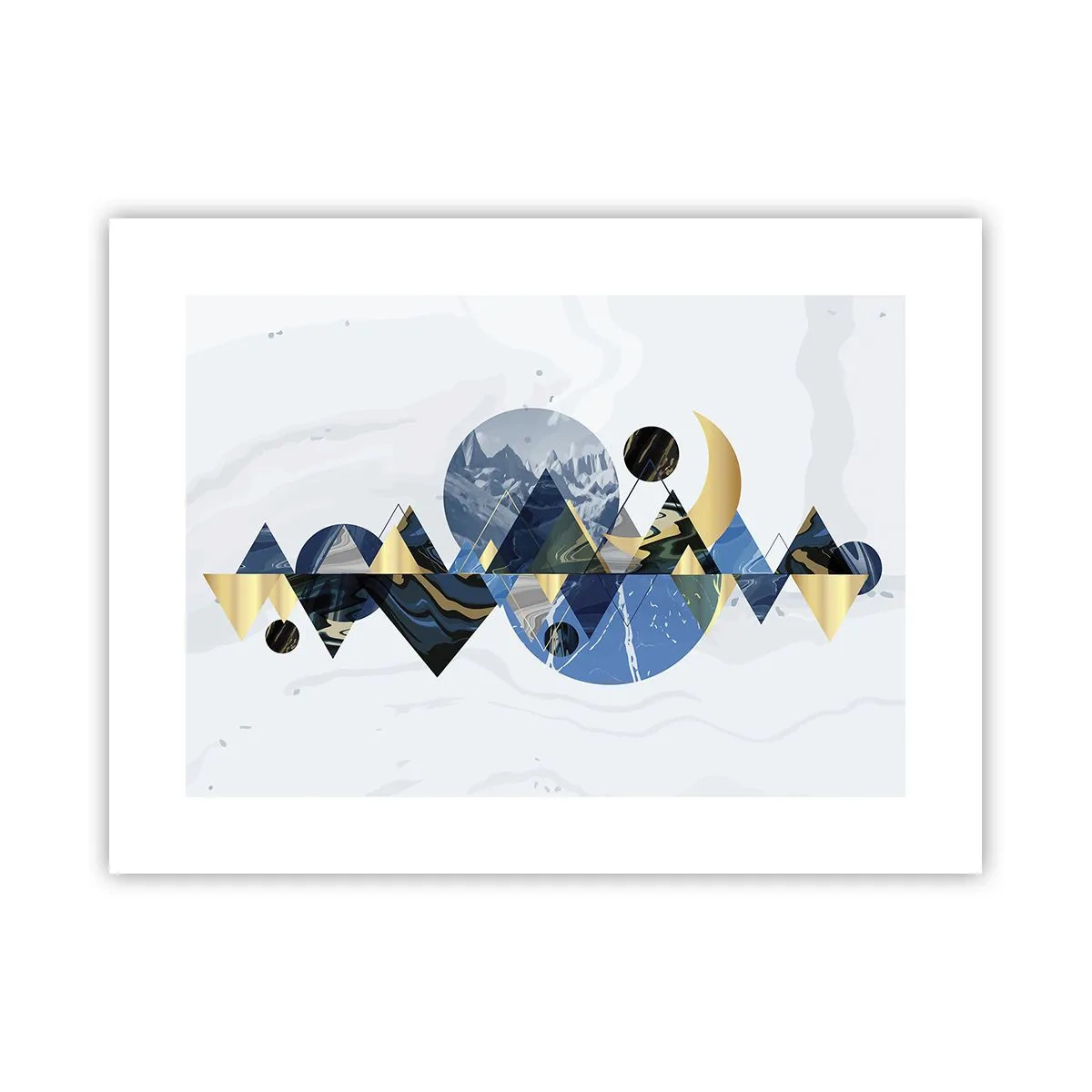 Poster - Geometrische Landschaft - 40x30 cm