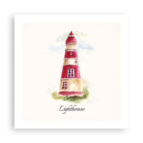 Poster - Das Wetter ringsum ist immer gut - 50x50 cm