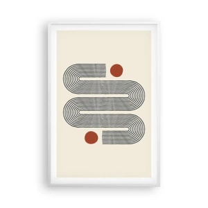 Poster in einem weißen Rahmen - Vom Anfang bis zum Ende - 61x91 cm