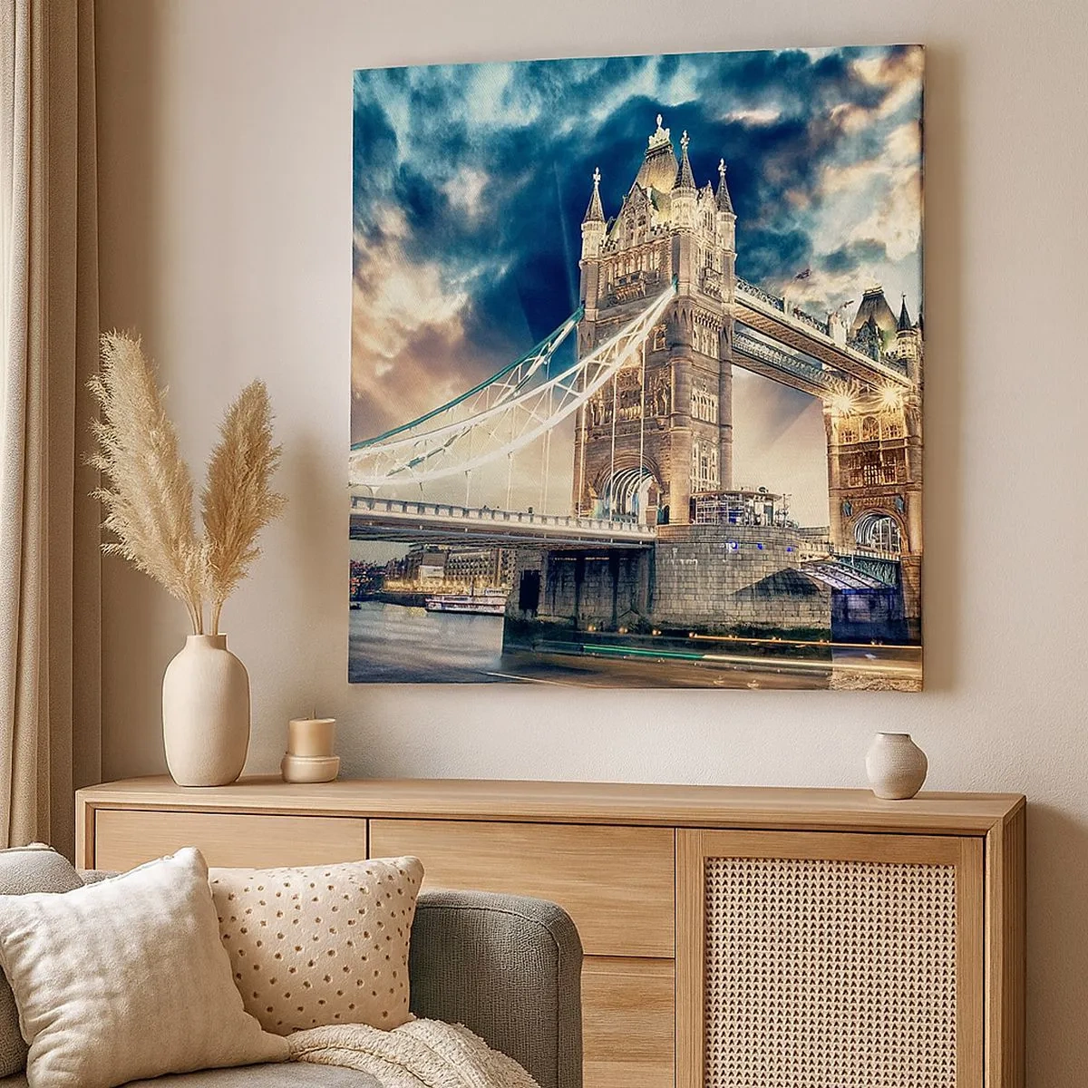 Bild auf Leinwand - Leinwandbild - Denkmal des viktorianischen Imperiums - 30x30 cm