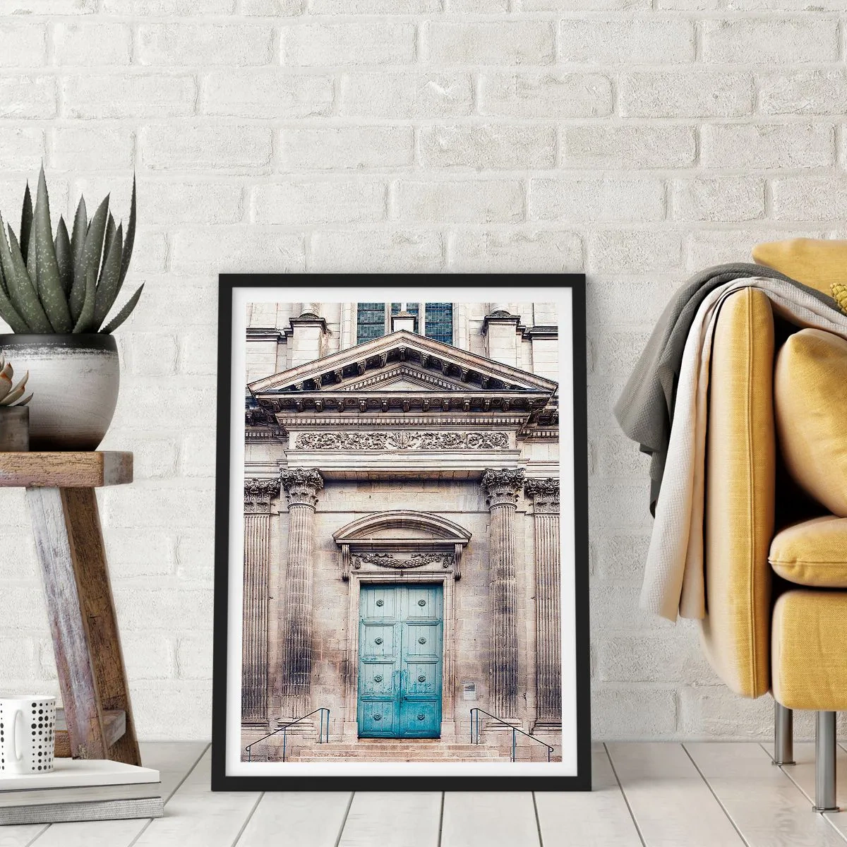 Poster in einem schwarzem Rahmen - Tor zur Welt des Geistes - 30x40 cm