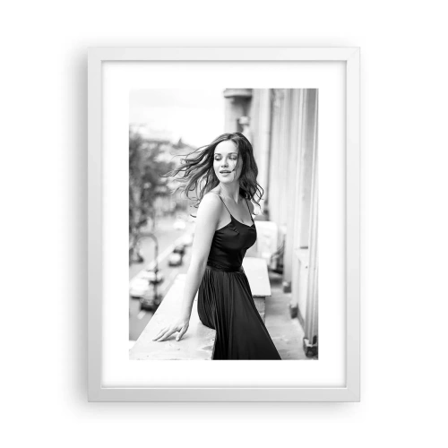 Poster in einem weißen Rahmen - Bestimmt ein Pariser - 30x40 cm