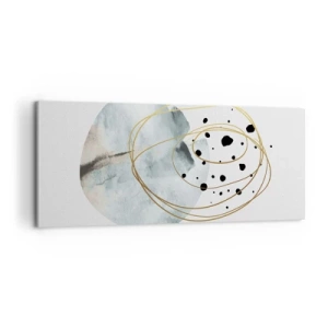 Bild auf Leinwand - Leinwandbild - Vom Weltraum umarmt - 100x40 cm