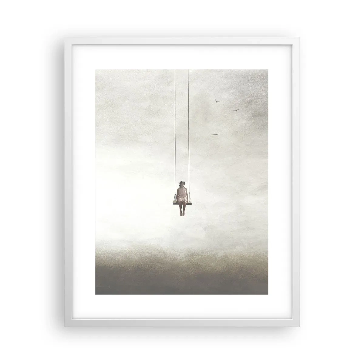 Poster in einem weißen Rahmen - Ein Kind in uns - 40x50 cm