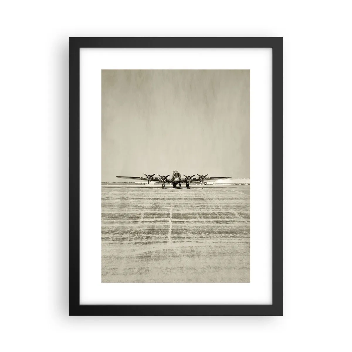 Poster in einem schwarzem Rahmen - Wie immer bereit - 30x40 cm