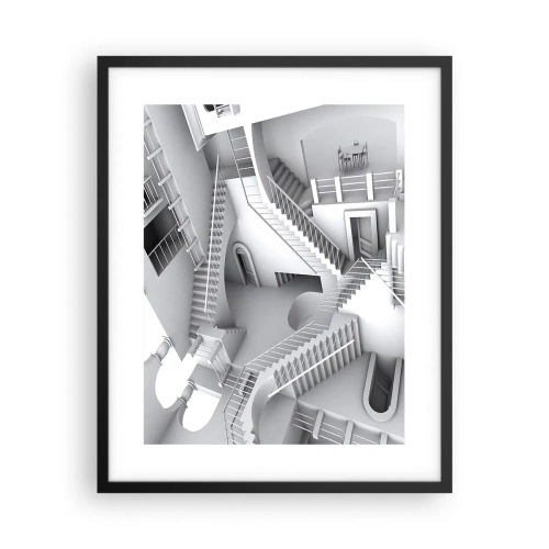 Poster in einem schwarzem Rahmen - Die Paradoxien des Weltraums - 40x50 cm