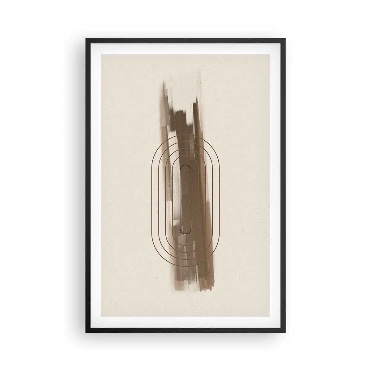 Poster in einem schwarzem Rahmen - Ein Hauch von Grau - 61x91 cm