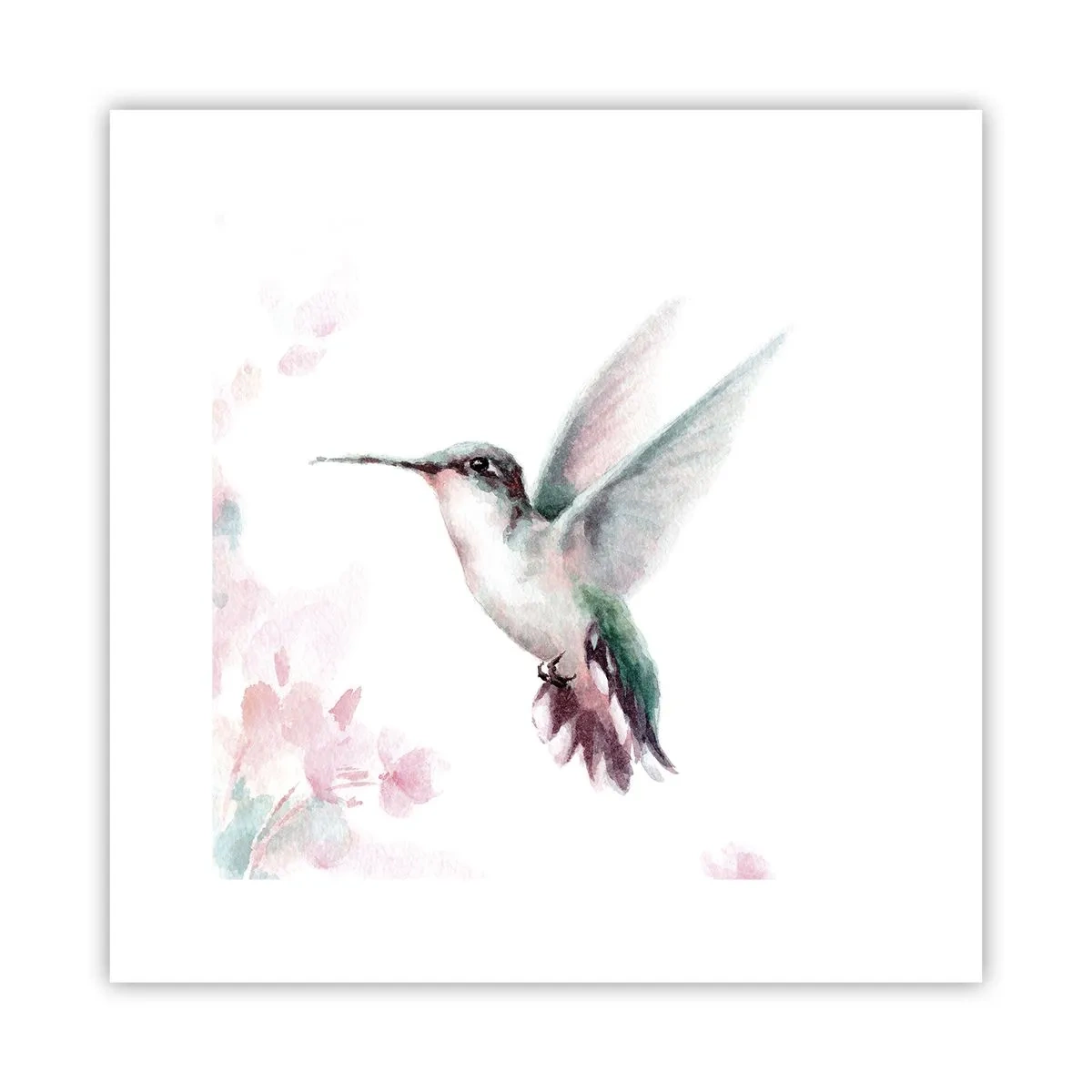 Poster - Im Flattern gehalten - 30x30 cm