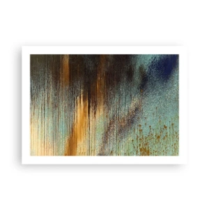 Poster - Eine nicht zufällige farbenfrohe Komposition - 70x50 cm