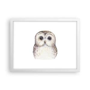 Poster in einem weißen Rahmen - Schau mir in die Augen - 40x30 cm