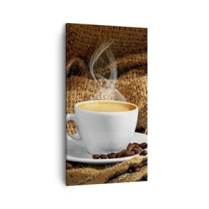 Bild auf Leinwand - Leinwandbild - Der Geruch von Mokka und die Dicke der Honigflüssigkeit - 45x80 cm