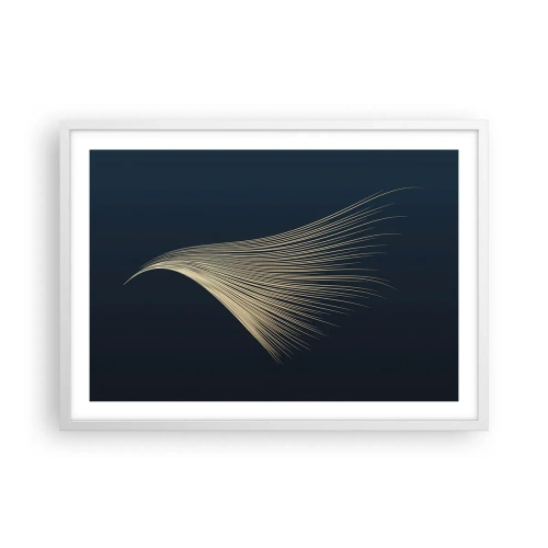 Poster in einem weißen Rahmen - Wie das Haar eines Engels - 70x50 cm