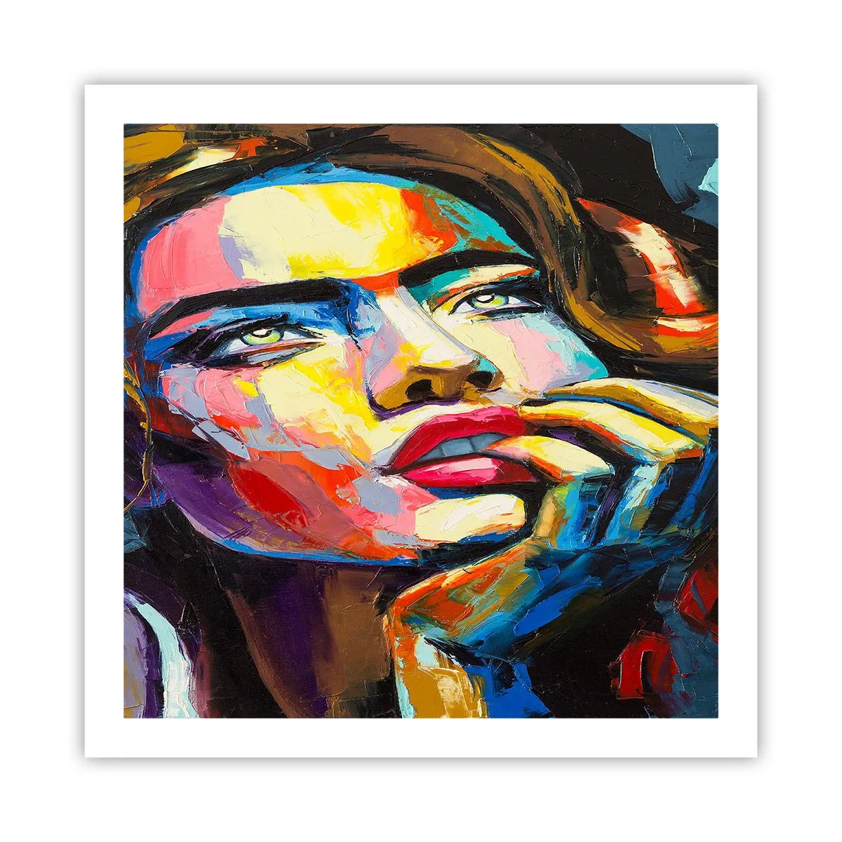 Poster - Träume fliegen am Himmel wie Vögel - 60x60 cm