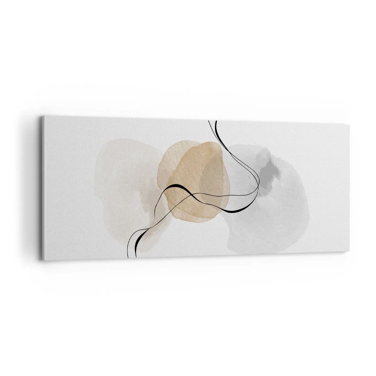 Bild auf Leinwand - Leinwandbild - Luftperlen - 100x40 cm