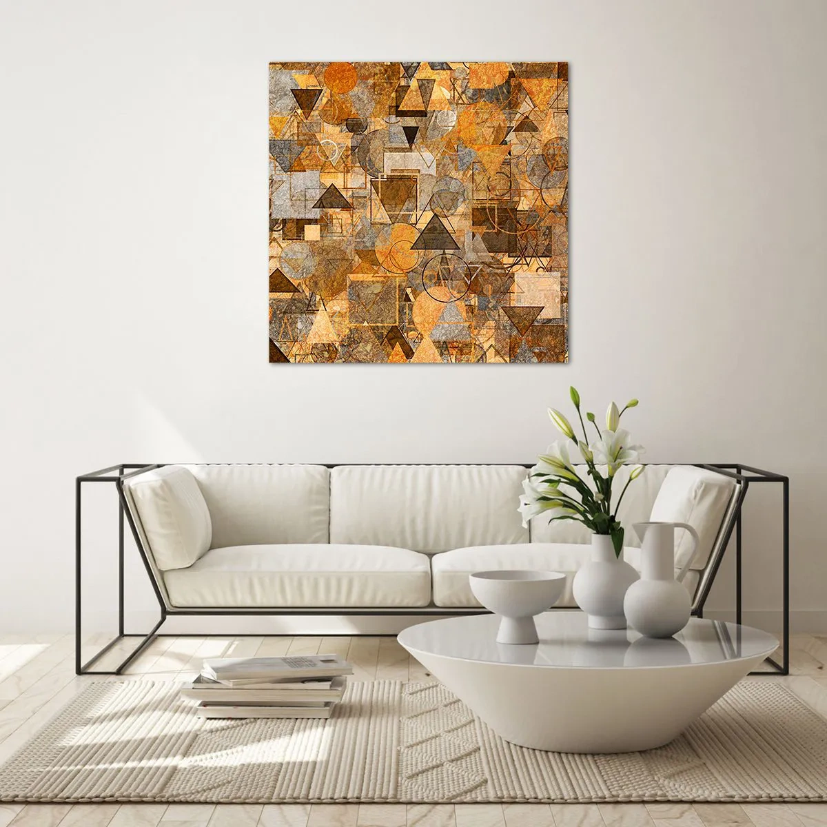 Glasbild - Bild auf glas - Die Welt in Form - 40x40 cm